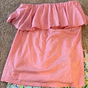 Lilly Pulitzer strapless gathered tube top